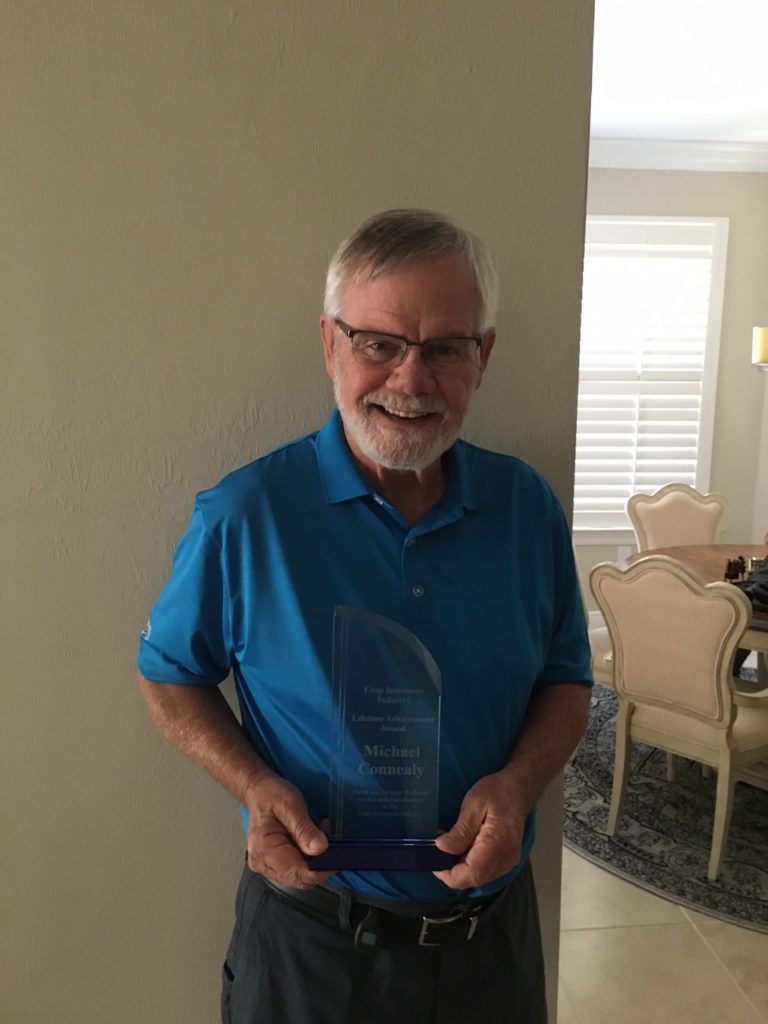 Mike Connealy Present With Crop Insurance Lifetime Achievement Award